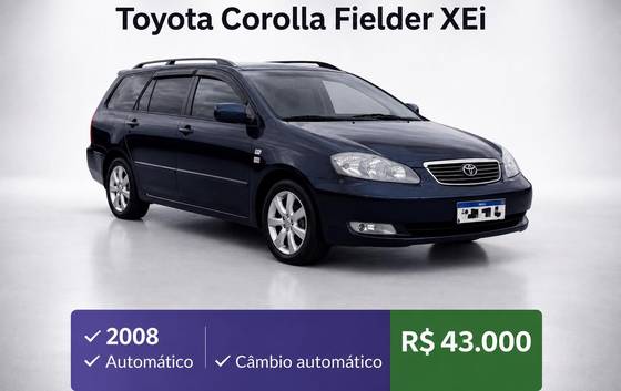 TOYOTA FIELDER 1.8 XEI 16V FLEX 4P AUTOMÁTICO TOYOTA FIELDER 1.8 XEI 16V FLEX 4P AUTOMÁTICO